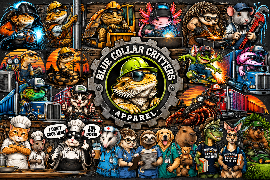 Meet Blue Collar Critters Apparel: Where Hard Work Gets a Little Wild