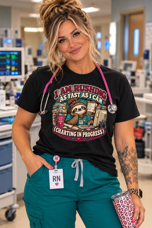 The Med-Surg Sloth Heavy Tee